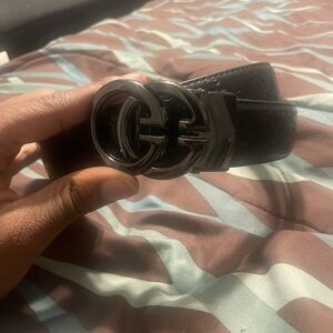 New Black Gucci Belt Unisex